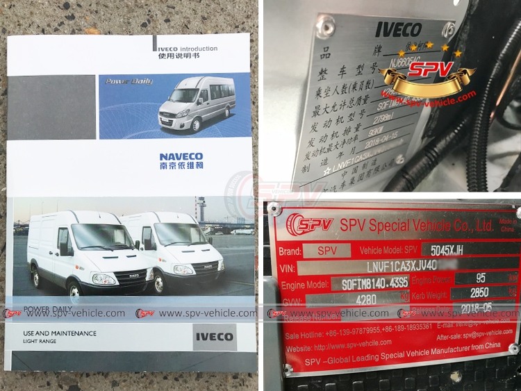 Ambulance IVECO - Manual and Plate
